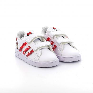 Παιδικό Αθλητικό Παπούτσι για Κορίτσι Adidas X Disney Minnie Mouse Grand Court Shoes Χρώματος Λευκό GY8011
