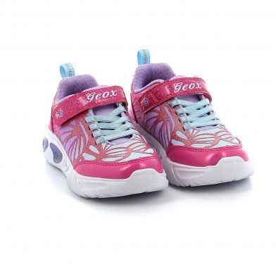 Παιδικό Αθλητικό Παπούτσι για Κορίτσι με Φωτάκια Ανατομικό Geox Χρώματος Ροζ J25E9B 0ASKN C8257