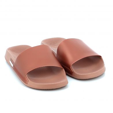 Women's Flip Flops Havaianas Hav. Slide Classic Metallic Pink 4147131-3544