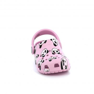 Παιδικό Σαμπό για Κορίτσι Crocs Classic Panda Print Cloa Kids Χρώματος Ροζ 206999-6GD