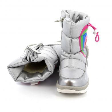 Agatha Ruiz De La Prada Children's Apress Ski Boot for Girls Silver Color 221996-B