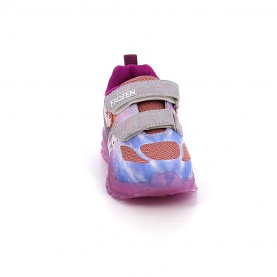 Παιδικό Αθλητικό Παπούτσι για Κορίτσι Frozen με Φωτάκια Χρώματος Λιλά FZ011615
