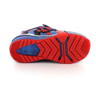 Παιδικό Αθλητικό Παπούτσι για Αγόρι Geox Spider Man με Φωτάκια Χρώματος Μπλε J26FEB 011CE C4226