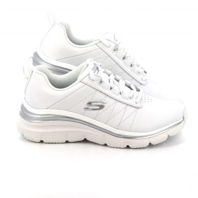 Γυναικείο Αθλητικό Παπούτσι Skechers Fashion Fit Χρώματος Λευκό 149473-WSL