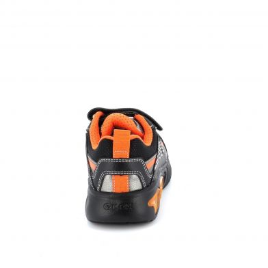 Παιδικό Αθλητικό Παπούτσι για Αγόρι Ανατομικό με Φωτάκια On/Off Geox Χρώματος Μαύρο J26DZB 0BU11 C0038