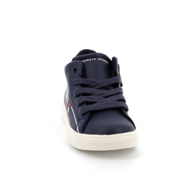 Παιδικό Μποτάκι για Αγόρι Tommy Hilfiger Higt Top Lace-up Sneaker Χρώματος Μπλε T1B9-32459-1431A