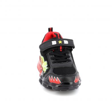 Παιδικό Αθλητικό Παπούτσι για Αγόρι με Φωτάκια  Bull Boys Dinosaur Χρώματος Μαύρο DNAL2205AB01