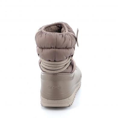 Γυναικεία Μπότα Crocs Classic Neo Puff Luxe Boot W Αδιάβροχη Χρώματος Καφέ 207312-195