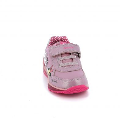 Παιδικό Αθλητικό Παπούτσι για Κορίτσι Ανατομικό με Φωτάκια Geox Minnie Χρώματος Ροζ B2685A 0NFKN C8J8N