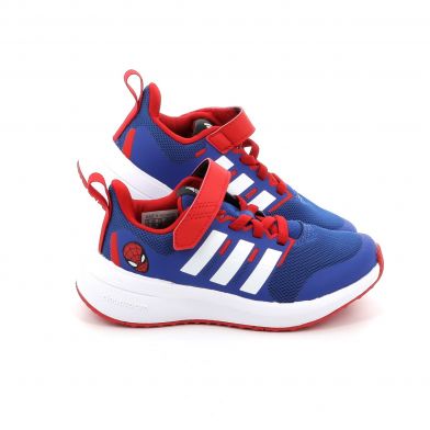 Παιδικό Αθλητικό Παπούτσι για Αγόρι Adidas X Marvel Fortarun Spider-man 2.0 Cloudfoam Sport Running Elastic Lace Top Strap Shoes Χρώματος Μπλε HP9001