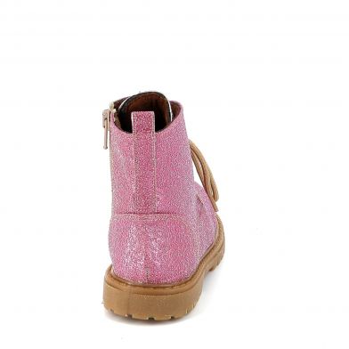 Παιδικό Μποτάκι για Κορίτσι Δερμάτινο Scarpy Χρώματος Ροζ X22-558