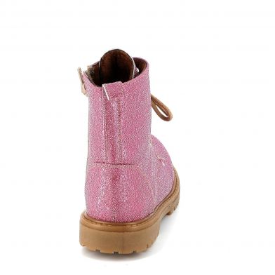 Παιδικό Μποτάκι για Κορίτσι Δερμάτινο Scarpy Χρώματος Ροζ X22-58