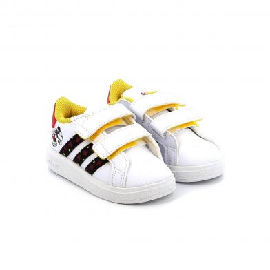 Παιδικό Αθλητικό Παπούτσι για Αγόρι Adidas X Disney Grand Court Mickey Lifestyle Court Hook-and-loop Shoes Χρώματος Λευκό HP7759