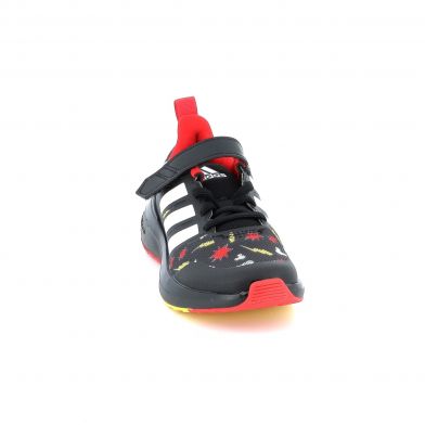 Παιδικό Αθλητικό Παπούτσι για Αγόρι Adidas X Disney Fortarun 2.0 Mickey Cloudfoam Sport Running Elastic Lace Top Strap Shoes Χρώματος Μαύρο HP8997
