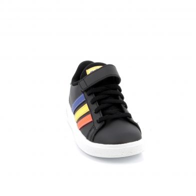 Παιδικό Αθλητικό Παπούτσι Αγόρι Adidas Grand Court Lifestyle Court Elastic Lace And Top Strap Shoes Χρώματος Μαύρο HP8914