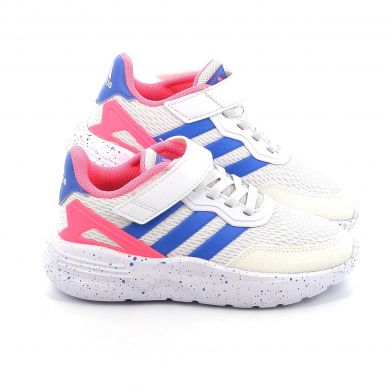 Παιδικό Αθλητικό Παπούτσι για Κορίτσι Adidas Nebzed Lifestyle Running Elastic Lace Top Strap Shoes Χρώματος Λευκό HQ6147
