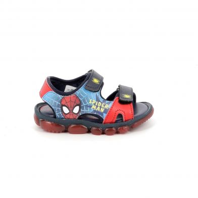 Παιδικό Πέδιλο για Αγόρι Marvel Spiderman με Φωτάκια Χρώματος Μπλε 13SP3N08LA