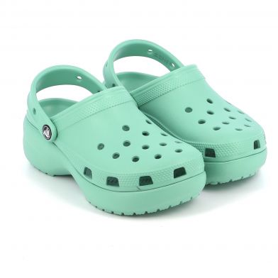 Γυναικείο Σαμπό Crocs Classic Platform Clog W πράσινο.Γυναικείο Σαμπό Crocs Classic Platform Clog W Ανατομικό Χρώματος Πράσινο 206750-3UG