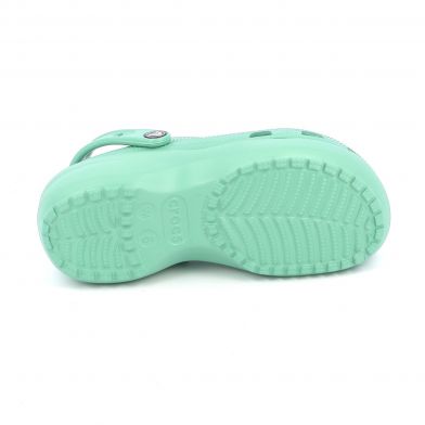 Γυναικείο Σαμπό Crocs Classic Platform Clog W Ανατομικό Χρώματος Πράσινο 206750-3UG