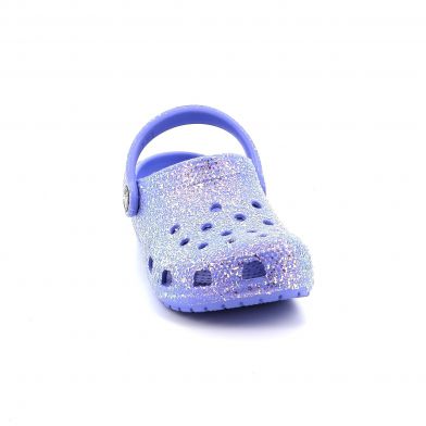 Παιδικό Σαμπό για Κορίτσι Crocs Classic Glitter Clog K Ανατομικό Χρώματος Μωβ 206993-5Q6