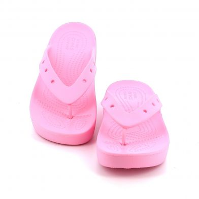 Women's Flip Flops Crocs Classic Platform Flip W Anatomic Pink 207714-6S0