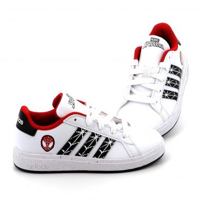 Παιδικό Αθλητικό Παπούτσι για Αγόρι Adidas Grand Court Spiderman K Χρώματος Λευκό IG7169