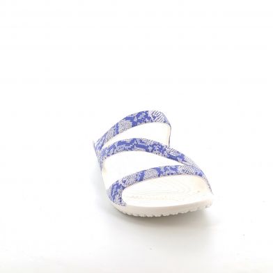Γυναικεία Σαγιονάρα Crocs Kadee Ii Graphic Sandal W Ανατομική Χρώματος Λευκό 206894-4RV