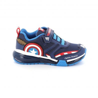 Παιδικό Αθλητικό Παπούτσι για Αγόρι Geox Captain American Ανατομικό Χρώματος Μπλε J36FEC 0FU50 C0735