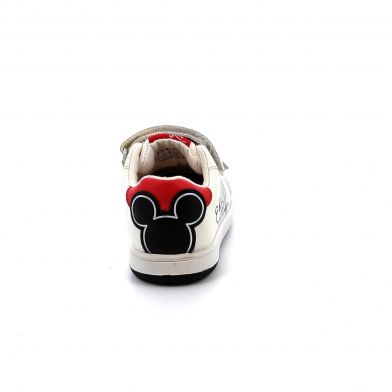 Παιδικό Χαμηλό Casual για Αγόρι Geox B New Flick Mickey Ανατομικό Χρώματος Λευκό B351LA 08554 C0404
