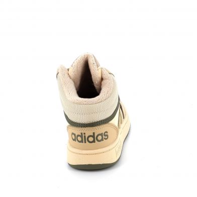 Παιδικό Αθλητικό Μποτάκι για Κορίτσι Adidas Hoops Mid 3.0k Χρώματος Μπεζ IF7738