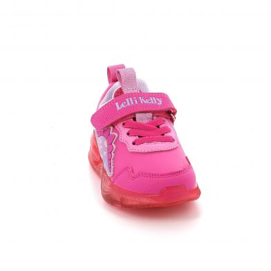 Παιδικό Αθλητικό Παπούτσι για Κορίτσι Lelli Kelly Dinosauro με Φωτάκια On/Off Χρώματος Φούξια LKAL3457