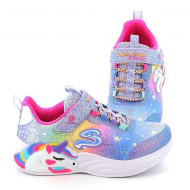 Παιδικό Αθλητικό Παπούτσι για Κορίτσι Skechers Unicorn Dreams με Φωτάκια On/Off Πολύχρωμο 302311L-BLMT