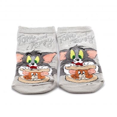 Παιδικές Κάλτσες για Κορίτσι Disney Tom & Jerry Χρώματος Γκρι TJ20514-FACE