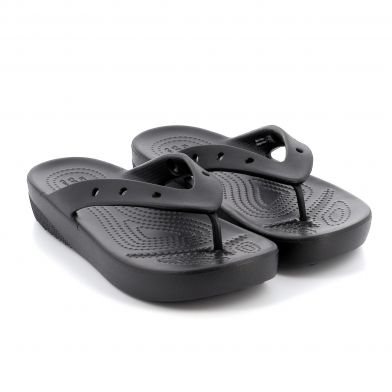 Γυναικεία Σαγιονάρα Crocs Classic Platform Flip W Ανατομική Χρώματος Μαύρο 207714-001