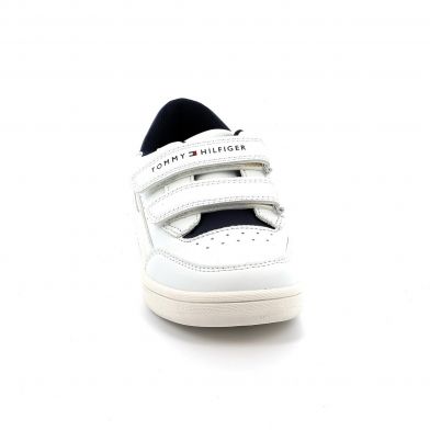 Παιδικό Χαμηλό Casual για Αγόρι Tommy Hilfiger Stripes Low Cut Velcro Sneaker Χρώματος Λευκό T1X9-33339-1355100
