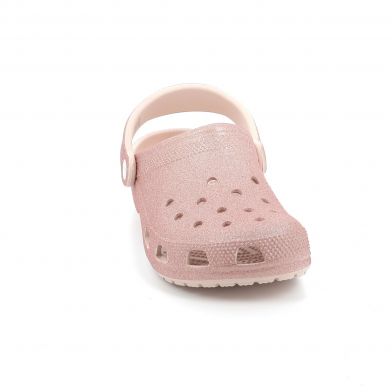 Γυναικείο Σαμπό Crocs Classic Glitter Clog Ανατομικό Χρώματος Ροζ 205942-6WV