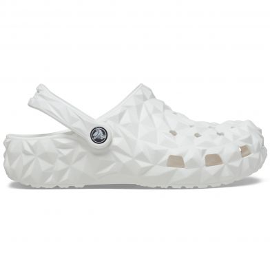 Γυναικείο Σαμπό Crocs Classic Geometric Clog Ανατομικό Χρώματος Λευκό 209563-100