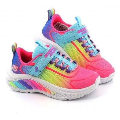 Παιδικό Αθλητικό Παπούτσι για Κορίτσι Skechers Rainbow Cruisers με Φωτάκια On/Off Πολύχρωμο 303721L-TQMT