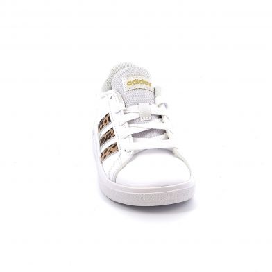 Παιδικό Αθλητικό Παπούτσι για Κορίτσι Adidas Grand Court 2.0 K Χρώματος Λευκό Animal IG1187