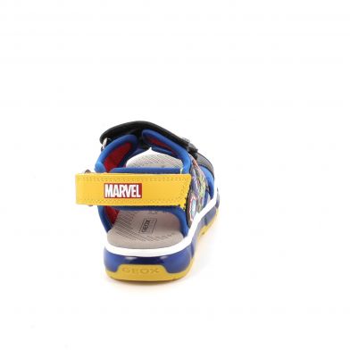 Παιδικό Πέδιλο για Αγόρι Geox Avengers Ανατομικό με Φωτάκια On/Off Χρώματος Μπλε J450QC 014CE C0245