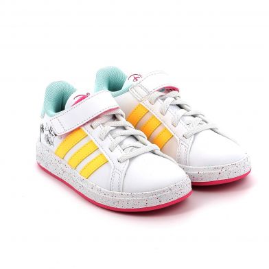 Παιδικό Αθλητικό Παπούτσι για Κορίτσι Adidas Grand Court Minnie El K Χρώματος Λευκό IF0926