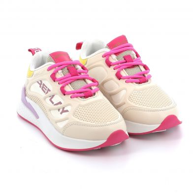 Παιδικό Αθλητικό Παπούτσι για Κορίτσι Replay Χρώματος Μπεζ GBS54.000.C0011S