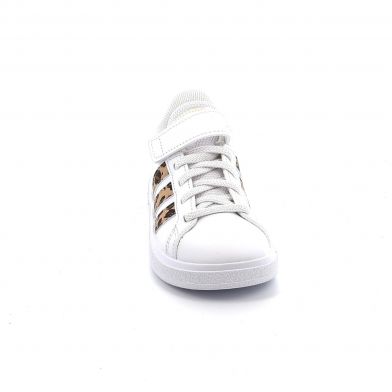 Παιδικό Αθλητικό Παπούτσι για Κορίτσι Adidas Grand Court 2.0 El K Χρώματος Λευκό Animal IG1234