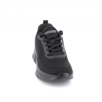 Γυναικείο Αθλητικό Παπούτσι Skechers Engineered Knit Fashion Lace Up Sneaker Χρώματος Μαύρο 117385-BBK