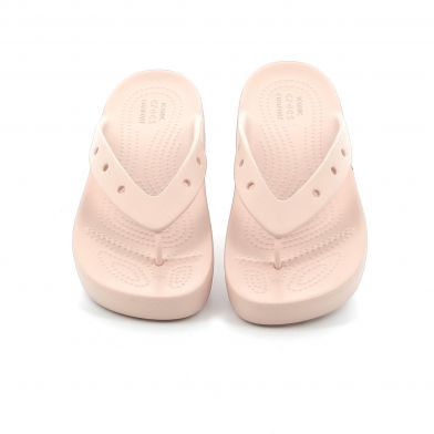 Γυναικεία Σαγιονάρα Crocs Classic Platform Flip W Ανατομική Χρώματος Ροζ 207714-6UR