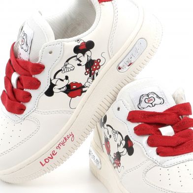 Παιδικό Χαμηλό Casual για Κορίτσι Replay Epic Jr Disney 4 Minnie Χρώματος Λευκό GBZ44.000.C0004S