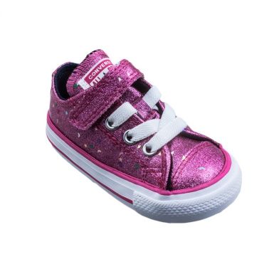 Παιδικό Χαμηλό Πάνινο για Κορίτσι Converse All Star Chuck Taylor Χρώματος Ροζ 765110C