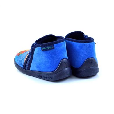 Παιδική Παντόφλα για Αγόρι Ανατομική Mini Max Υφασμάτινη Χρώματος Μπλε LISTES CELESTE