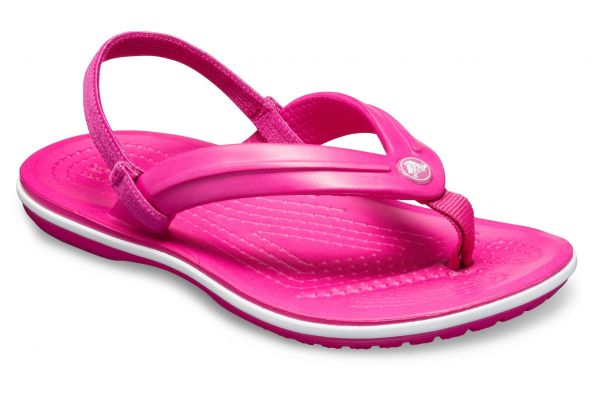 Παιδική Σαγιονάρα για Κορίτσι Ανατομική Crocs Crocband Strap Flip Kids Χρώματος Φούξια 205777-6X0