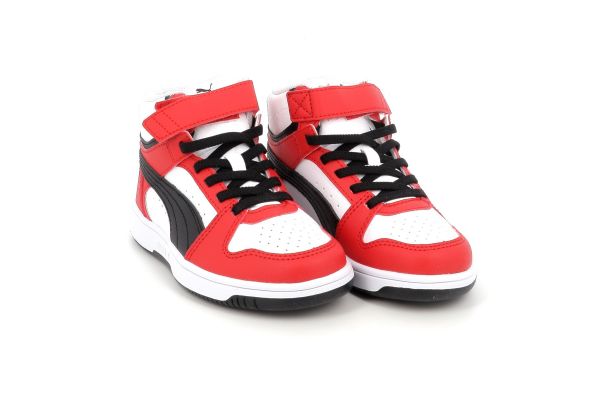 Παιδικό Αθλητικό Μποτάκι για Αγόρι Puma Rebound V6 Mid AC+ Χρώματος Πολύχρωμο 408801-04